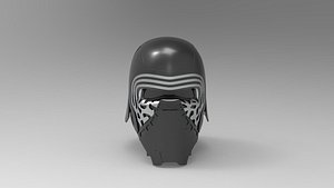 Nurbs Kylo Ren Helmet 3D model