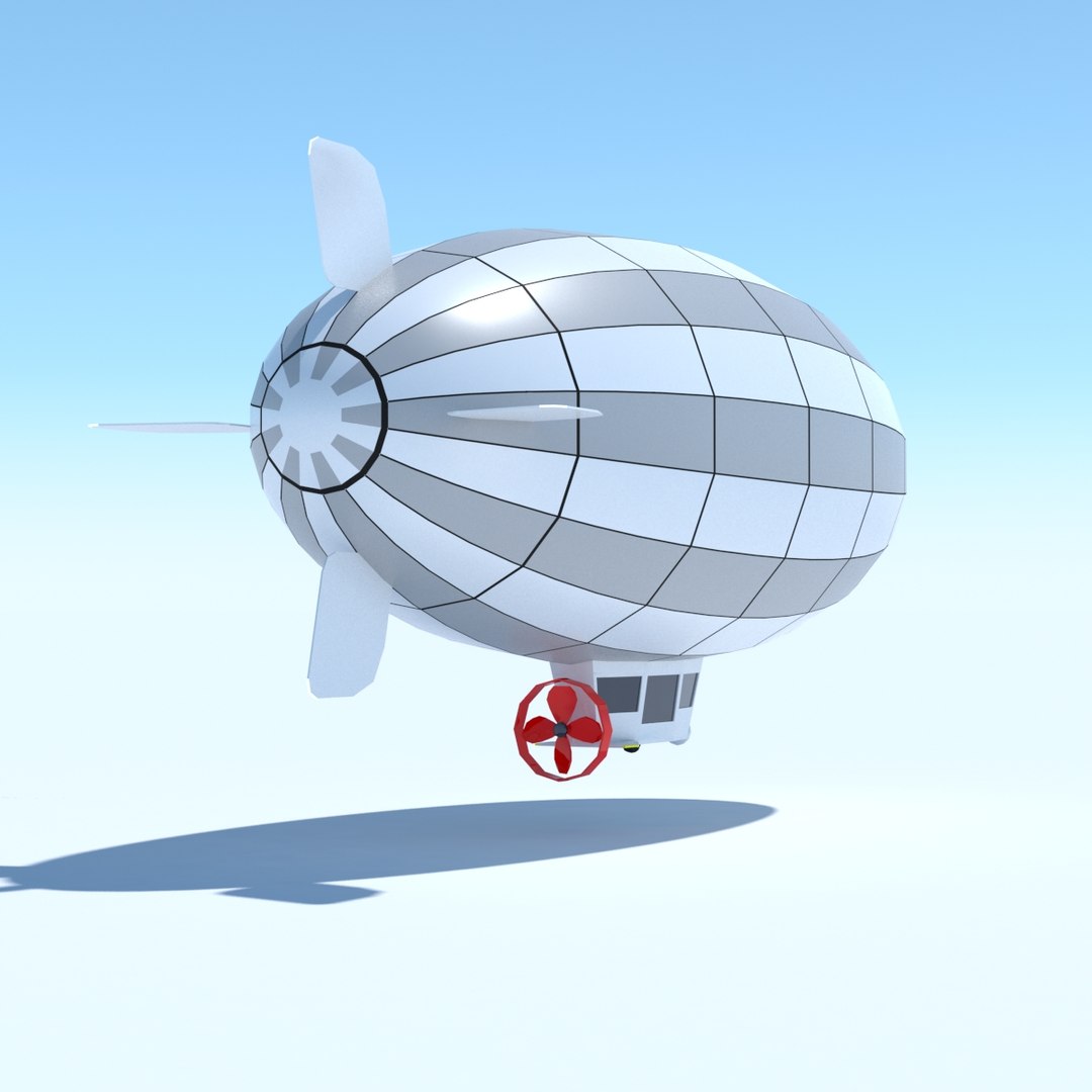 Generic Blimp Stylized Model - TurboSquid 1307125
