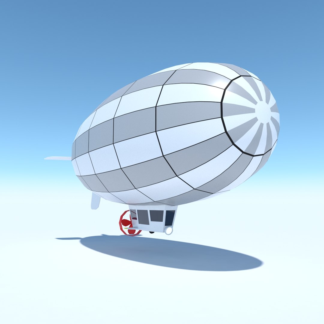 Generic Blimp Stylized Model - TurboSquid 1307125