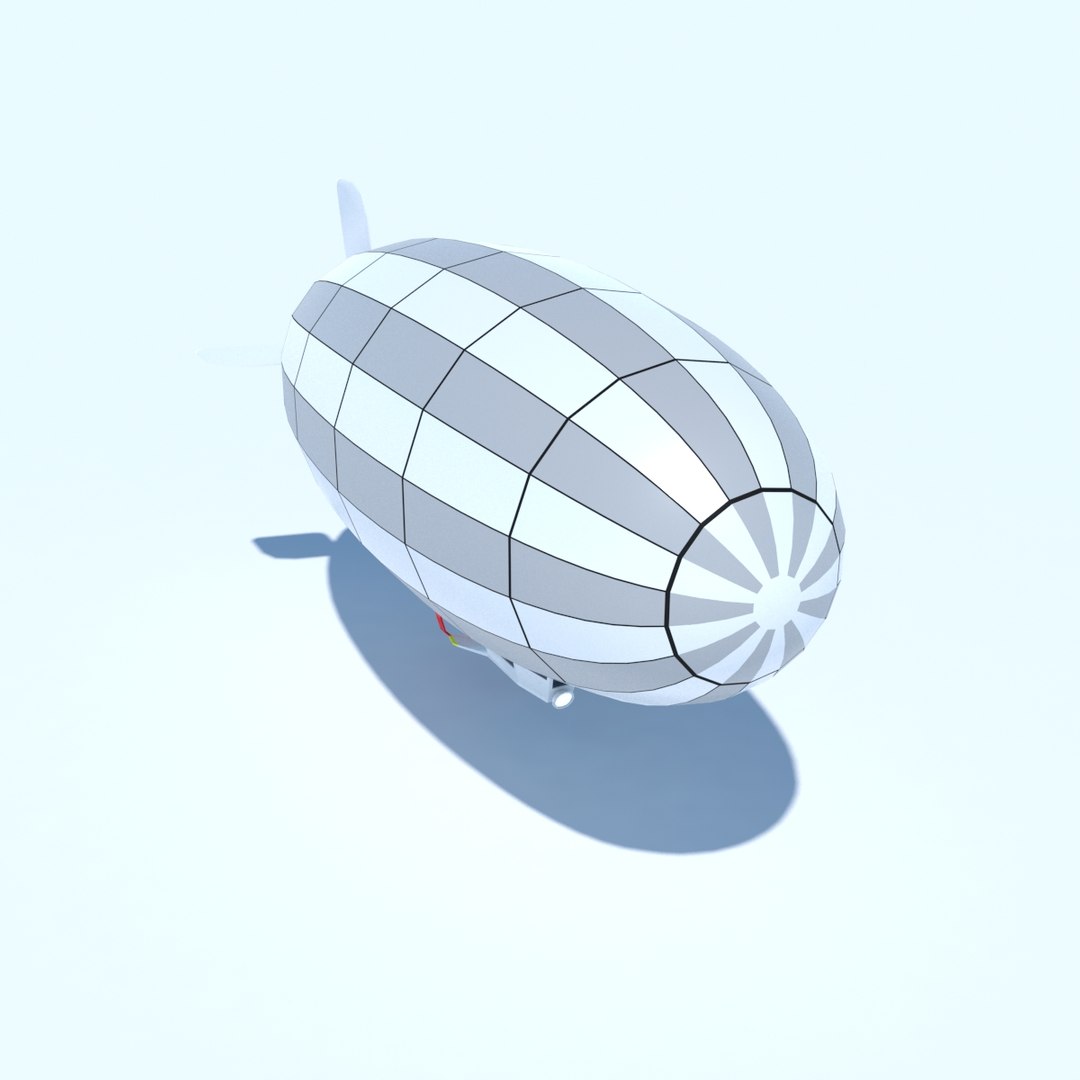 Generic Blimp Stylized Model - TurboSquid 1307125