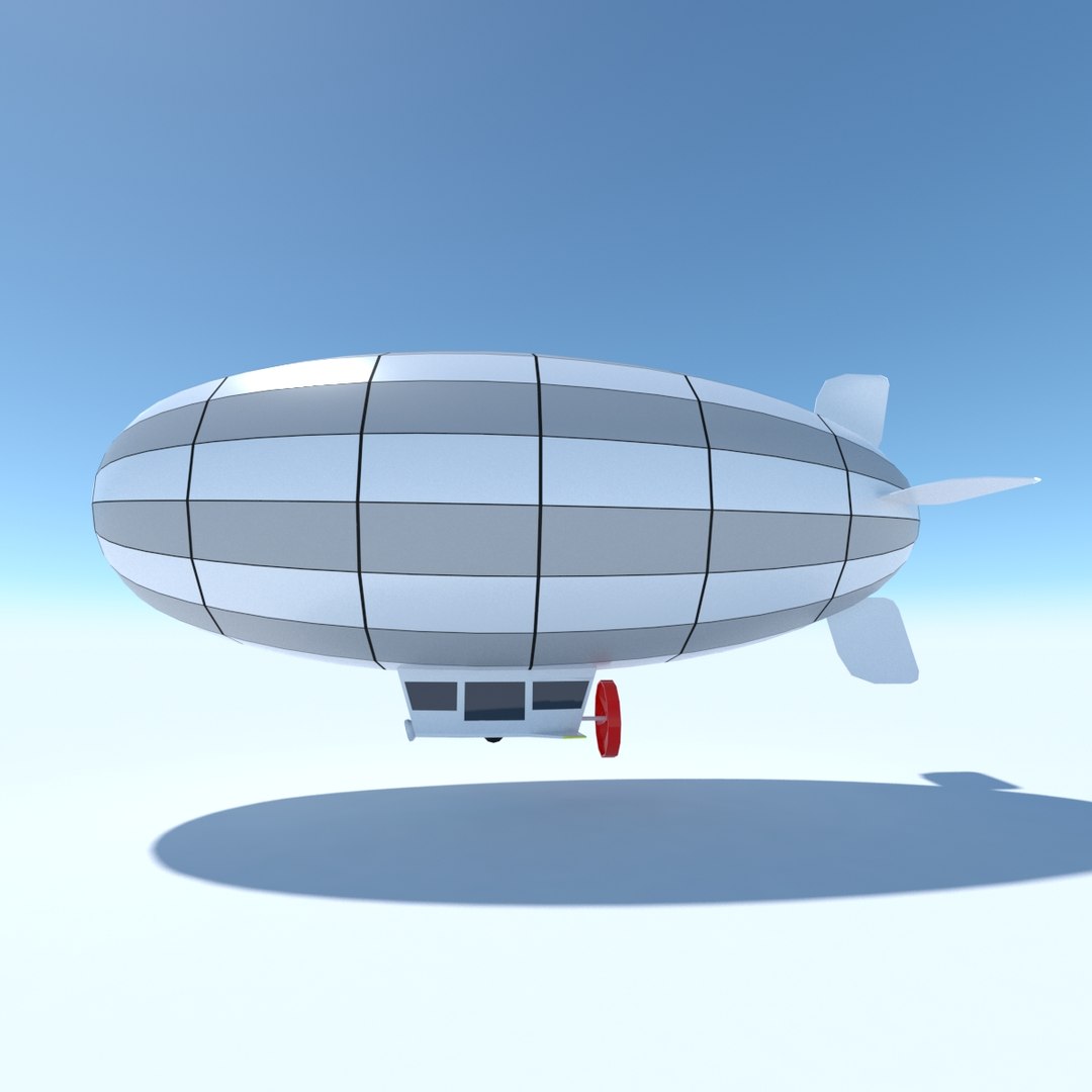 Generic Blimp Stylized Model - TurboSquid 1307125