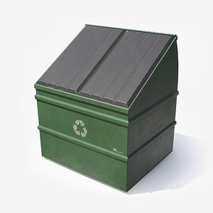 Recycling Bin Low Poly