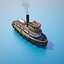 wooden rat tugboat 3d model