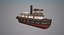 wooden rat tugboat 3d model