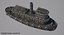 wooden rat tugboat 3d model