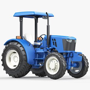 3D model utility compact tractor