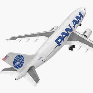 Airbus A310-300 Pan American 3D Model