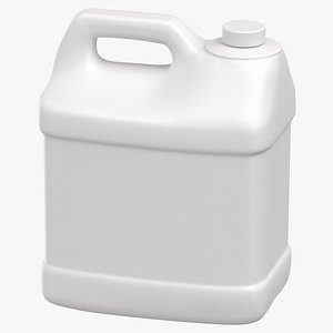 Plastic F Style Bottle 2 5 Gallon With Smooth Plastic Cap 3D model