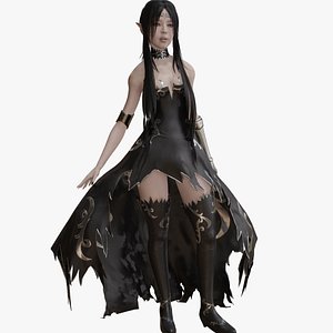 Elf Girl - Sorceress 3D model