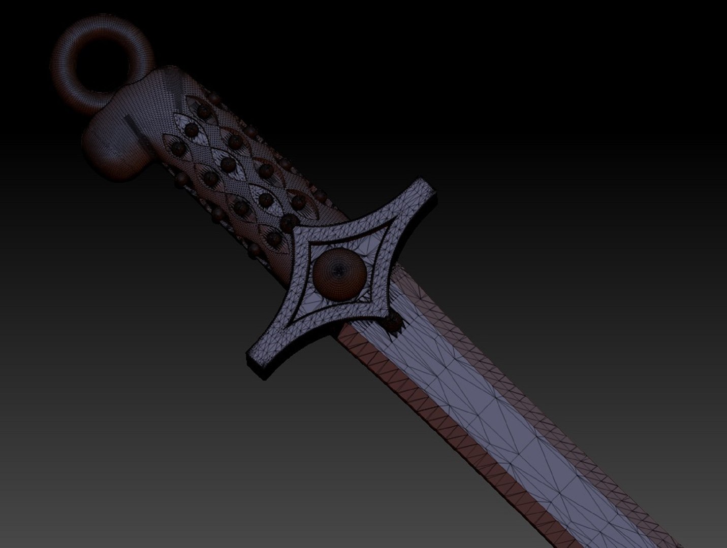 Pendant Sword Zulfiqar 3D Model - TurboSquid 1706455
