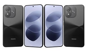 3D Xiaomi Redmi Note 17 Black model