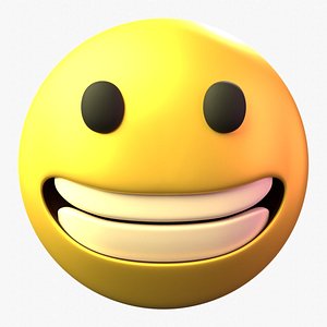 3D Emoji Face Happy 3D model