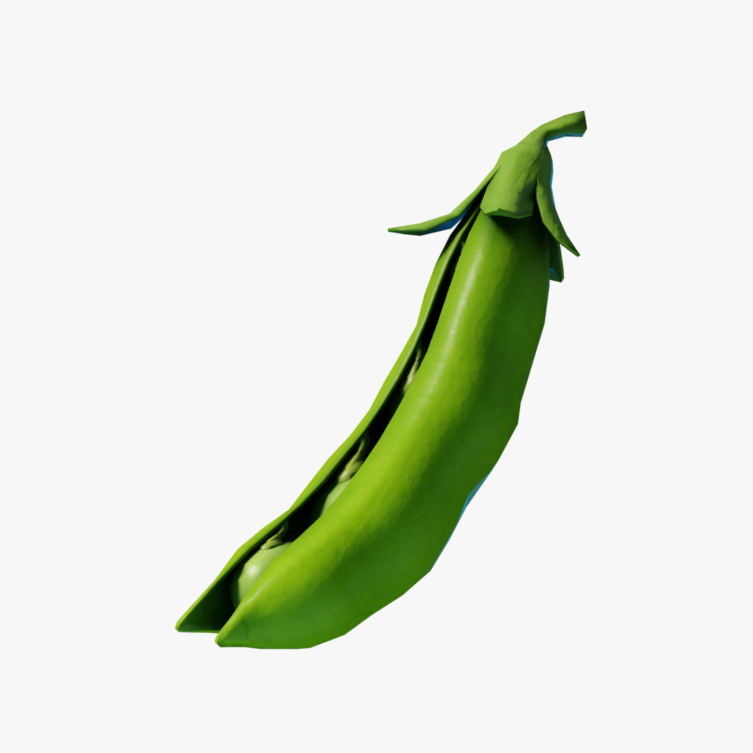 Cartoon Green pea model - TurboSquid 1728249