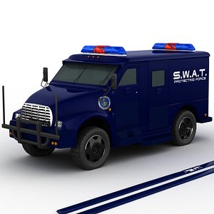 swat armored truck s 3d max