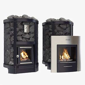 Two Harvia Ville Haapasalo bath stoves