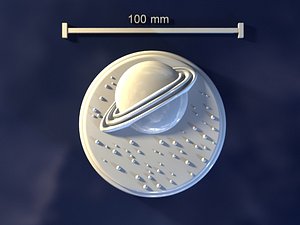 3d saturn mold hand