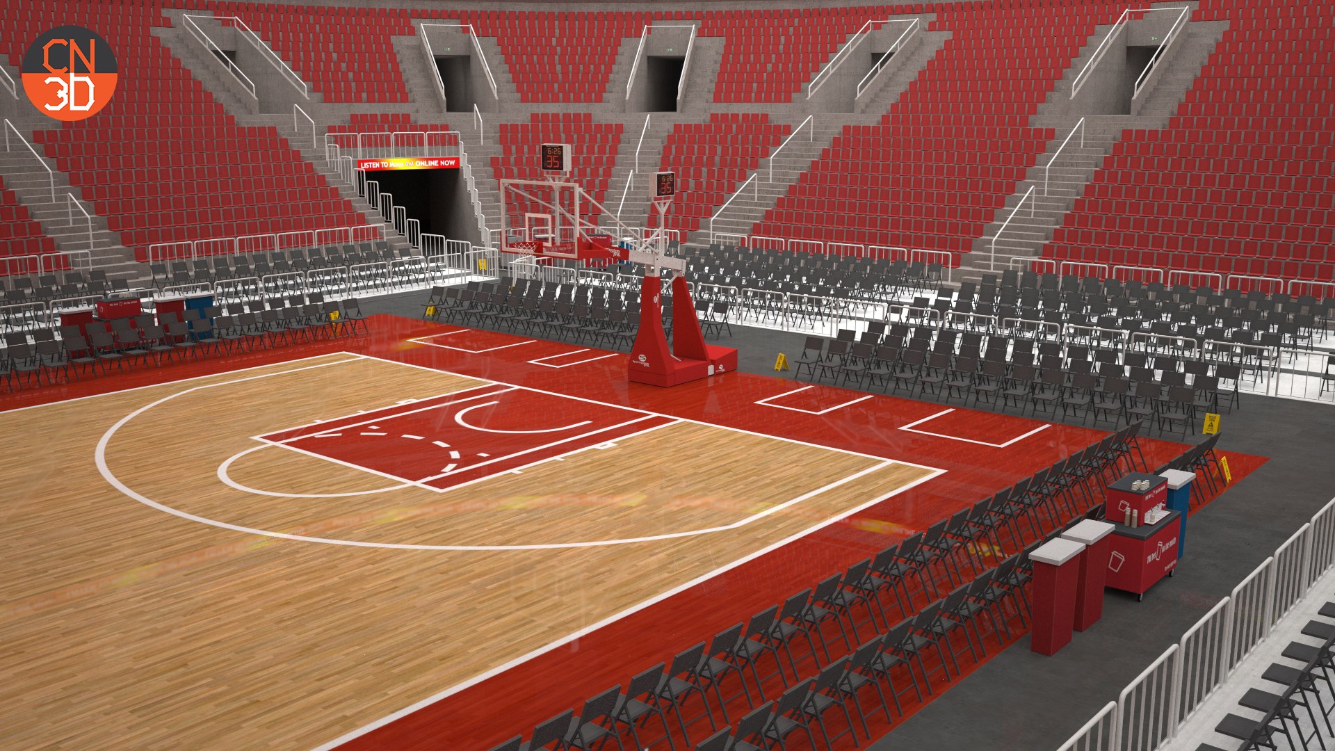 3D Two basketball arenas 3D Model Collection TurboSquid 1943861