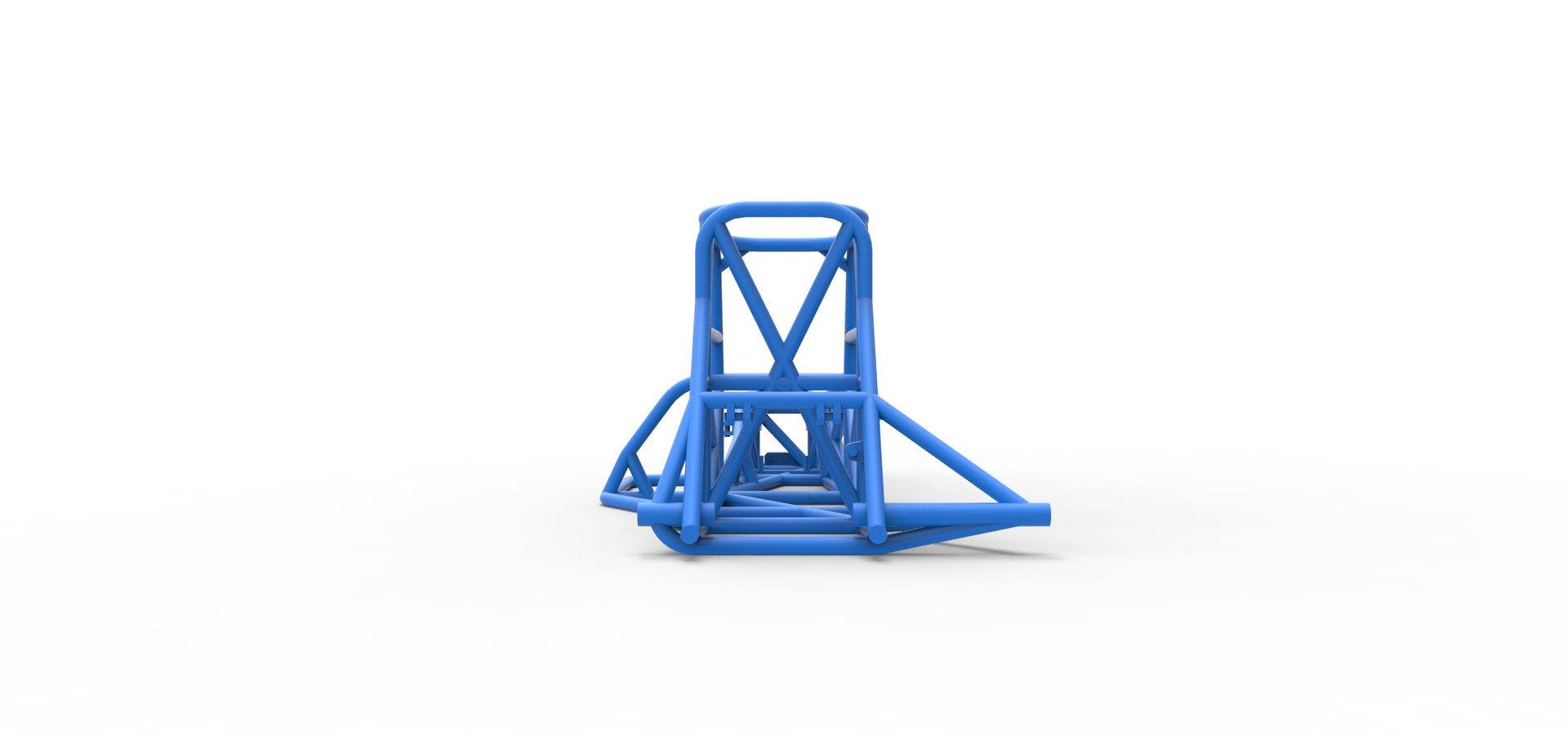 Frame Of Supermodified Front Engine Race Car V3 Scale 1 To 25 3D Model ...
