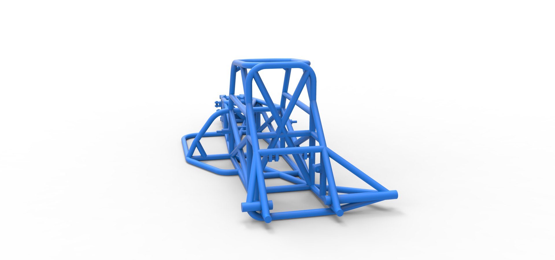 Frame Of Supermodified Front Engine Race Car V3 Scale 1 To 25 3D Model ...