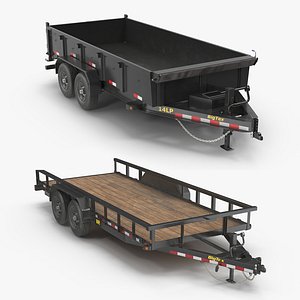 BigTex Heavy Duty Utility Trailer Collection 1 3D