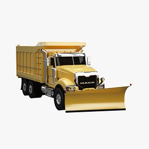 snow plow truck 3d model