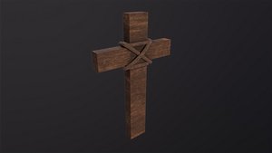 Wood Cross 3D