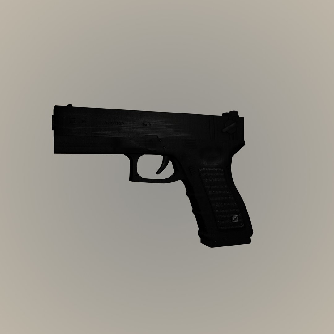 Glock Weapon 3d Obj