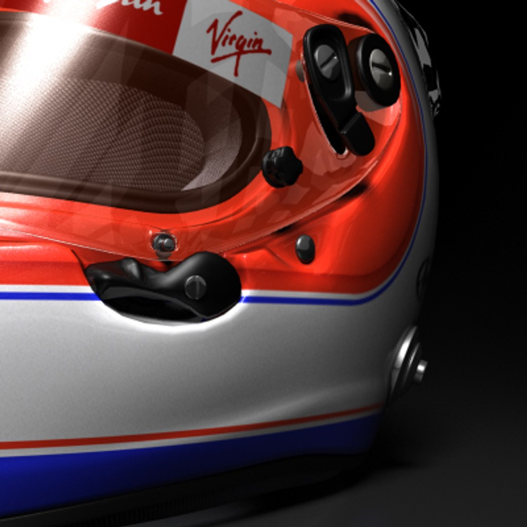 Rubens Barrichello Helmet 2009 3d Model