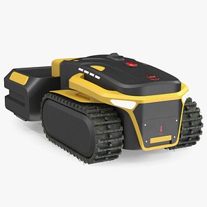 Automated Lawn Mower Rigged 3D model