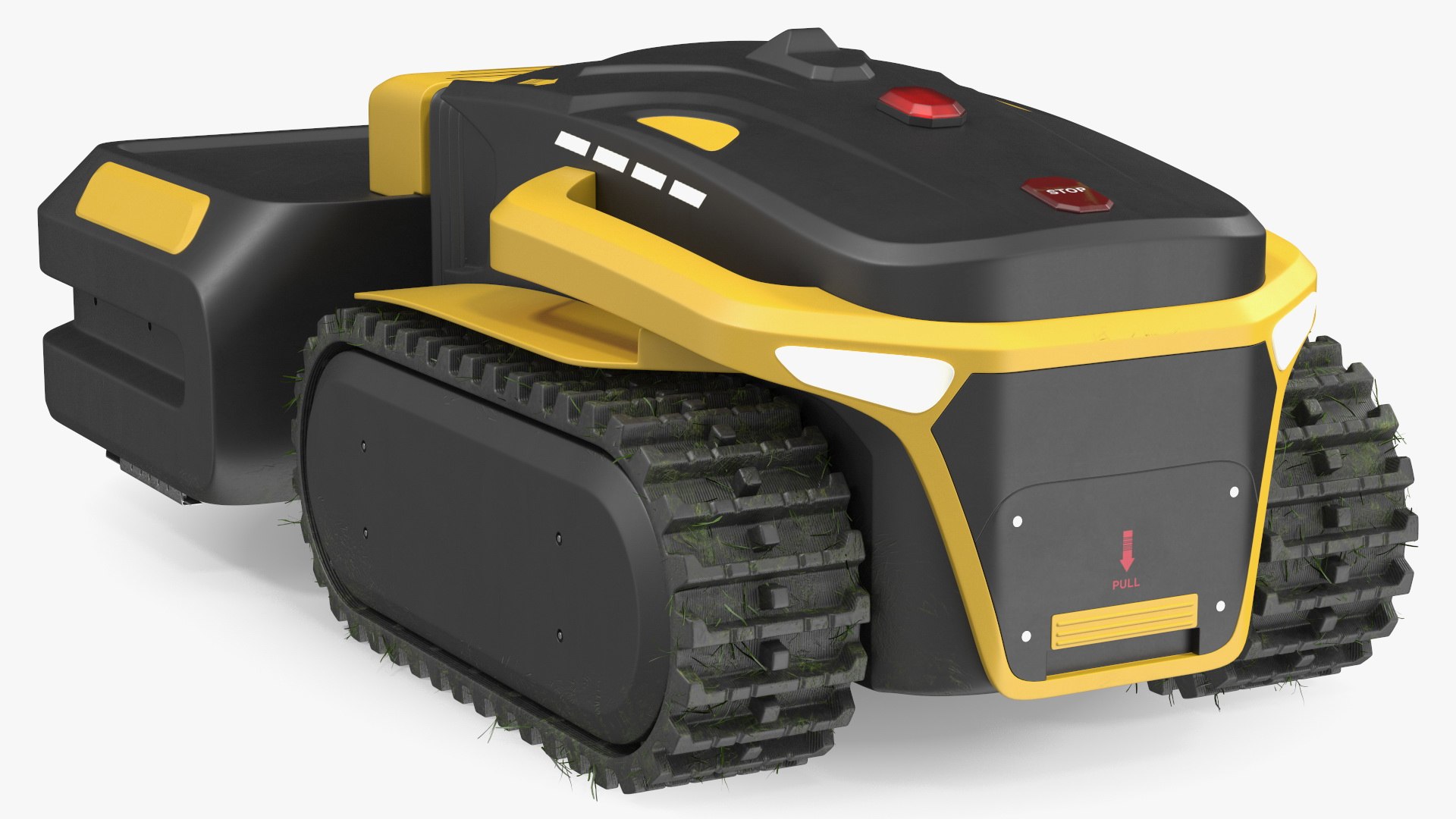 Automated Lawn Mower Rigged 3D model preview