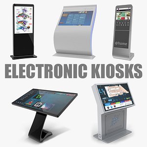 3D electronic kiosks model