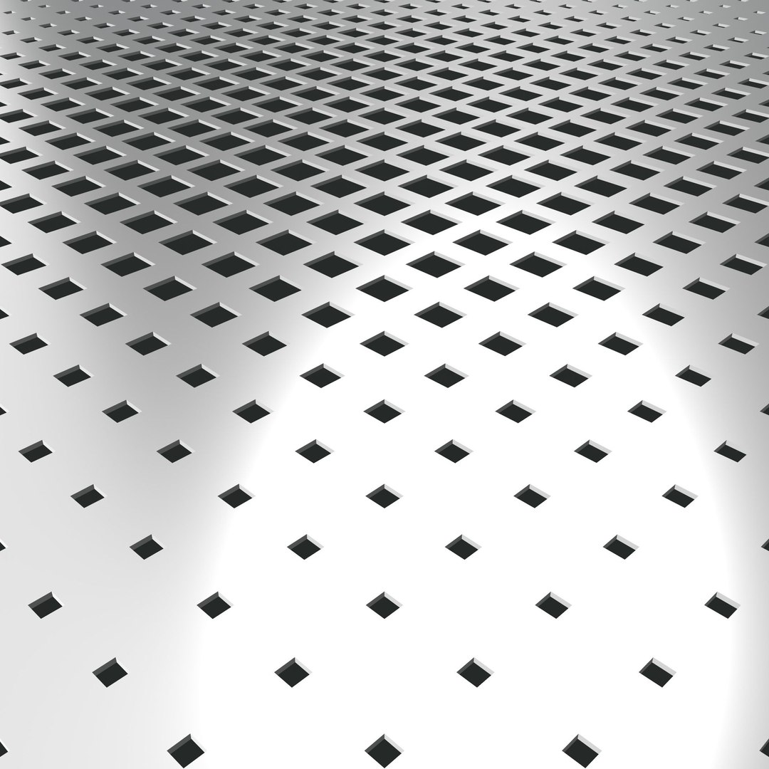 Perforated Panel With Parametric Pattern 24-O-08 3D - TurboSquid 2279470