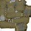 宇航员穿着太空服Strizh与SK-1头盔为电影4D 3D模型索具