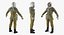 宇航员穿着太空服Strizh与SK-1头盔为电影4D 3D模型索具