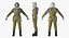 宇航员穿着太空服Strizh与SK-1头盔为电影4D 3D模型索具