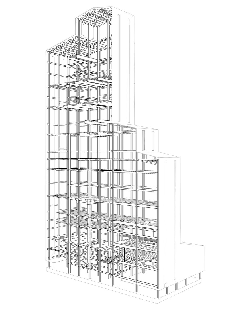 Factory Tower Building In Section Cut 25i03 Model - TurboSquid 2342441