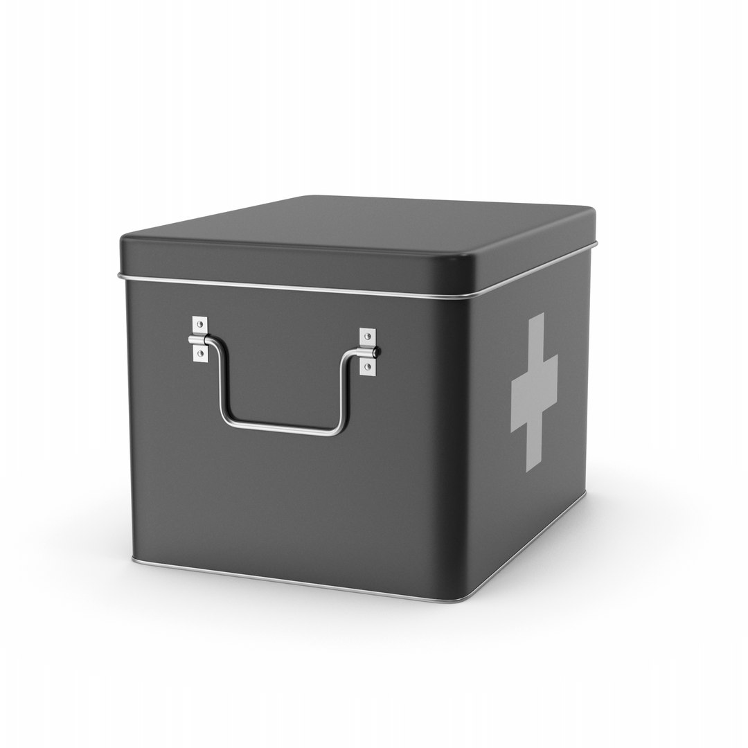 3D First Aid Tin Box - TurboSquid 2149652