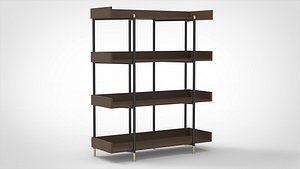 3D BOOKCASE model