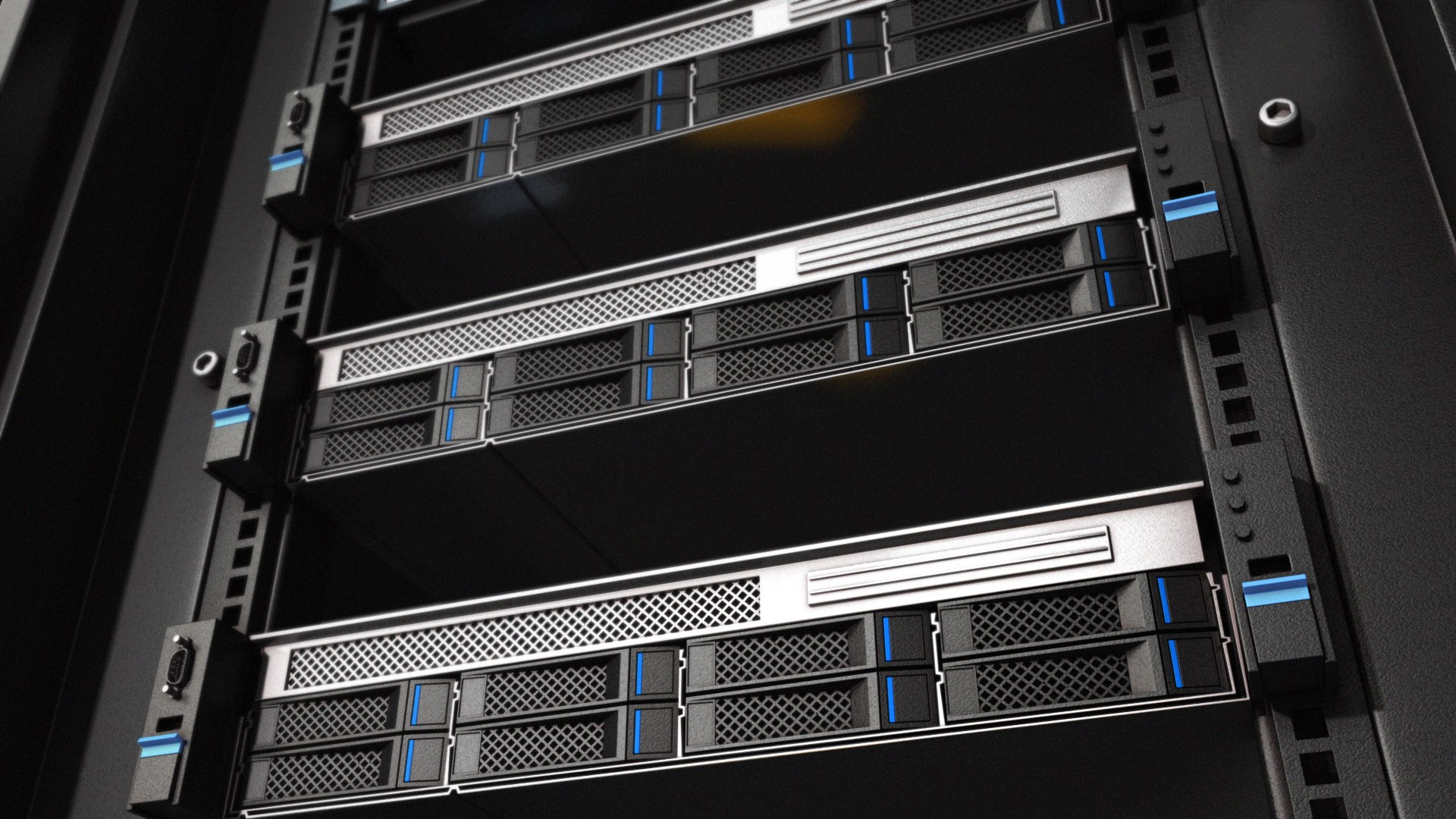 3D Chassis Hosts Array Fence Network Host Model - TurboSquid 1832912