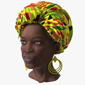 3D model African Women Head