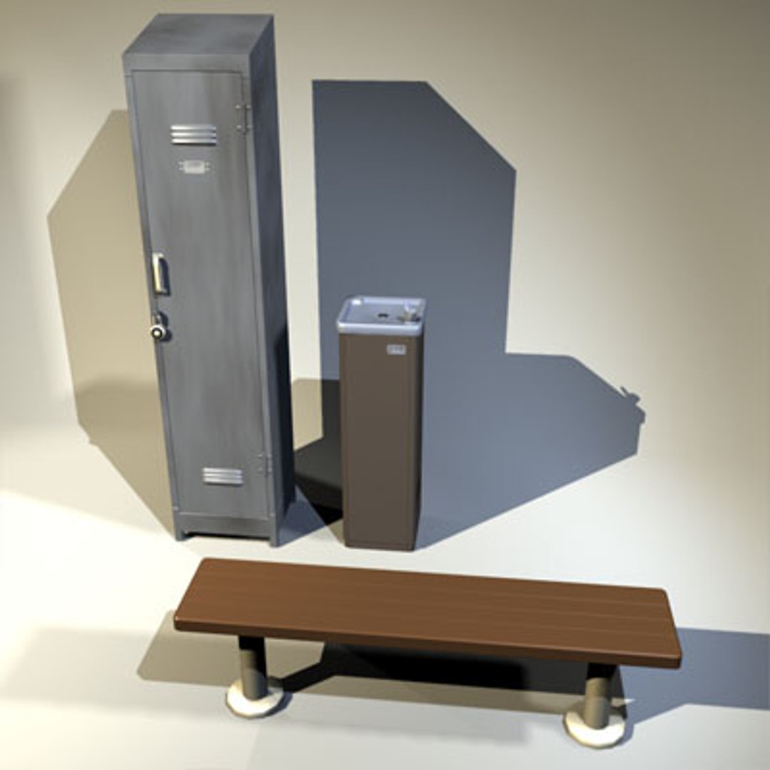3d Model Locker Gym Dressing Room