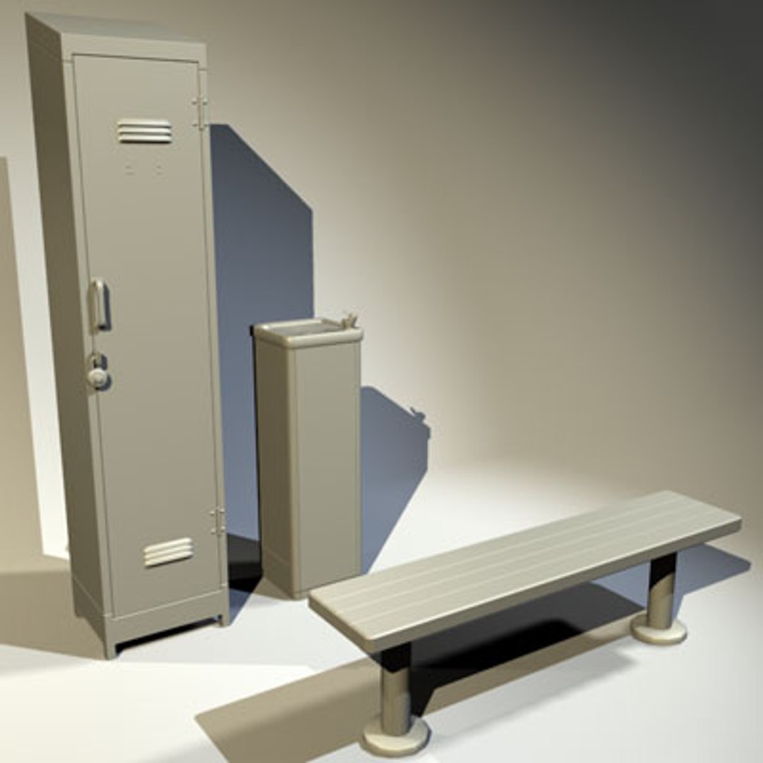 3d Model Locker Gym Dressing Room