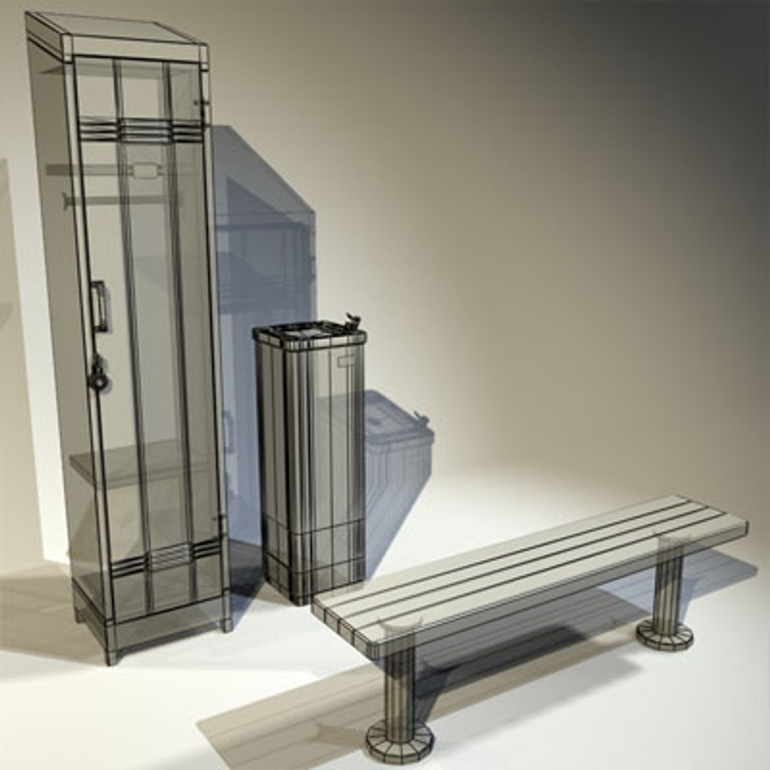 3d Model Locker Gym Dressing Room