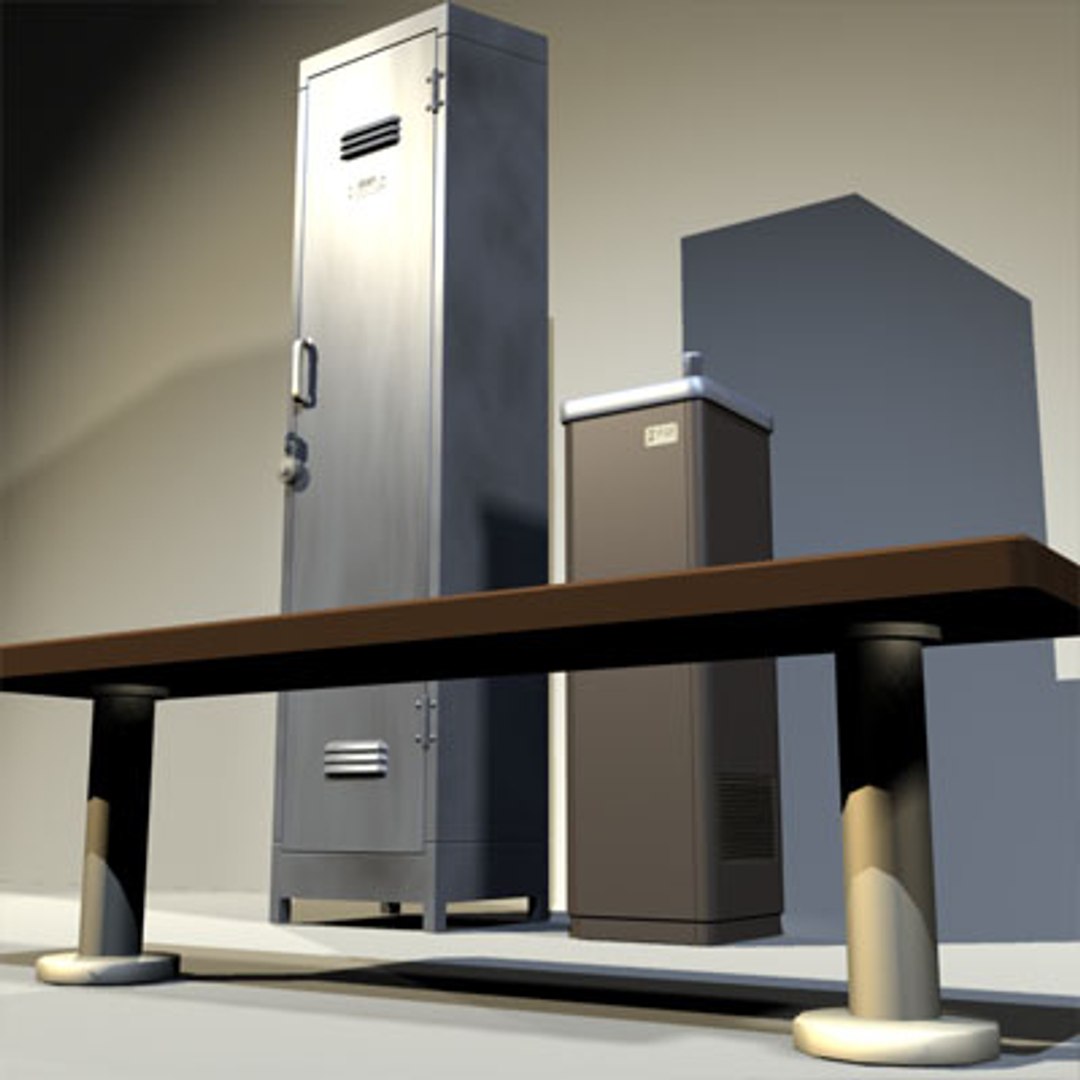 3d Model Locker Gym Dressing Room