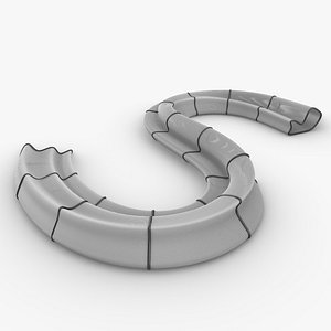 Parametric Urban Bench 03 3D