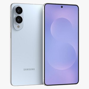 3D Samsung Galaxy S25 Edge Titanium Icyblue model