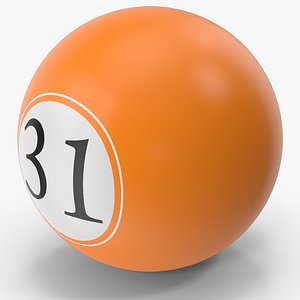 Bingo Ball 31 3D model