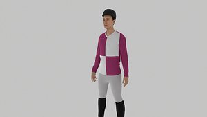 Jockey 3D model