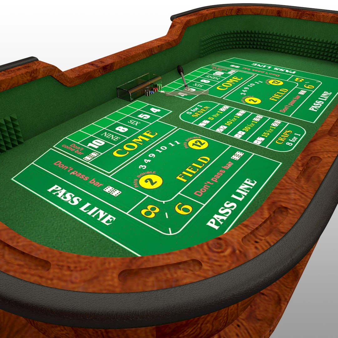 Table Craps 3D Model - TurboSquid 1490536