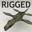 3d model pliosaurus rigged